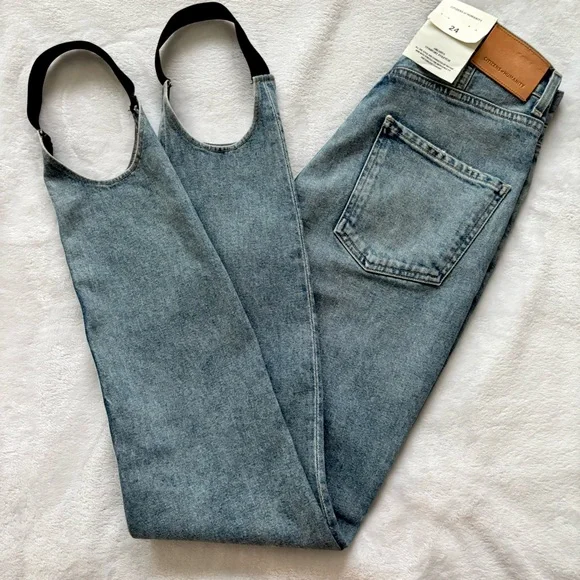 CITIZENS OF HUMANITY Valerie High Rise Tapered Stirrup Jeans--24 - Picture 3 of 16